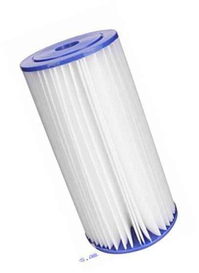 EcoPure EPW4P Pleated Whole Home Replacement Water Filter  - Universal Fit - Fits Most Major Brand Systems