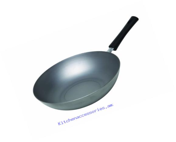 Asian Origins Natural Carbon-Steel 12-Inch Stir-Fry Pan