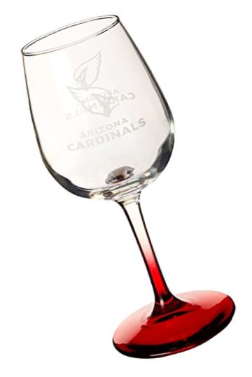 NFL Arizona Cardinals Wine Glass, 12-ounce, 2-Pack