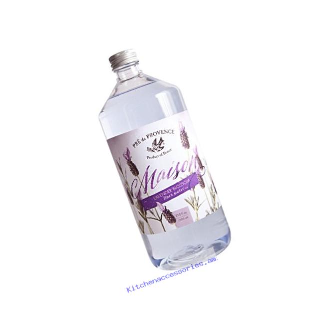 Pre De Provence Maison French Lavender Blossom Linen Water Refill Bottle for Ironing or Fragrance