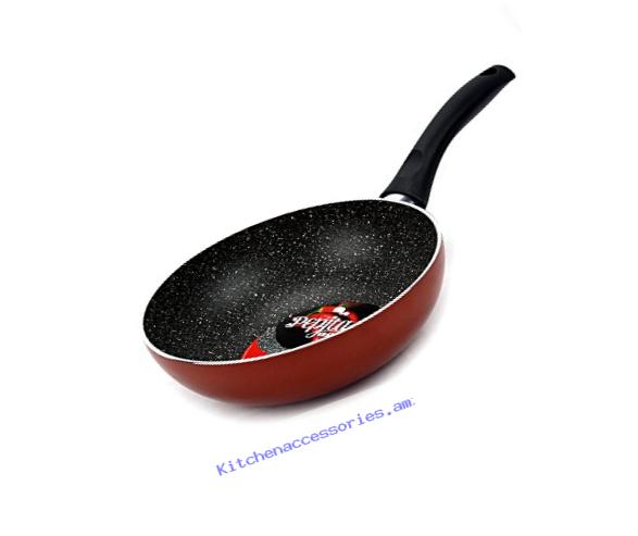 Excelife Flonal Cookware Pepita Granit Wok Pan, 10