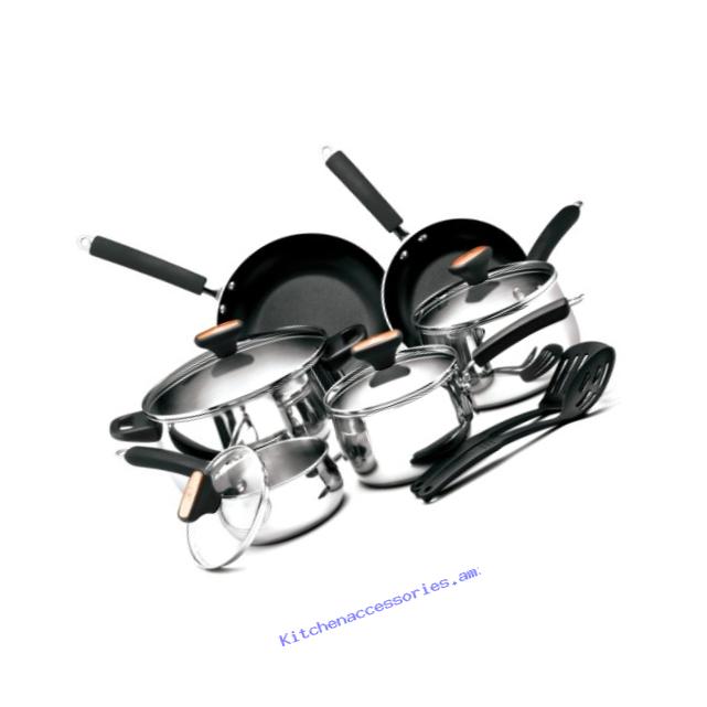 Paula Deen Signature Stainless Steel II 12-Piece Cookware Set