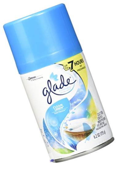 Glade Automatic Spray Air Freshener Refill, Clean Linen, 6.2 Ounce (Pack of 2)