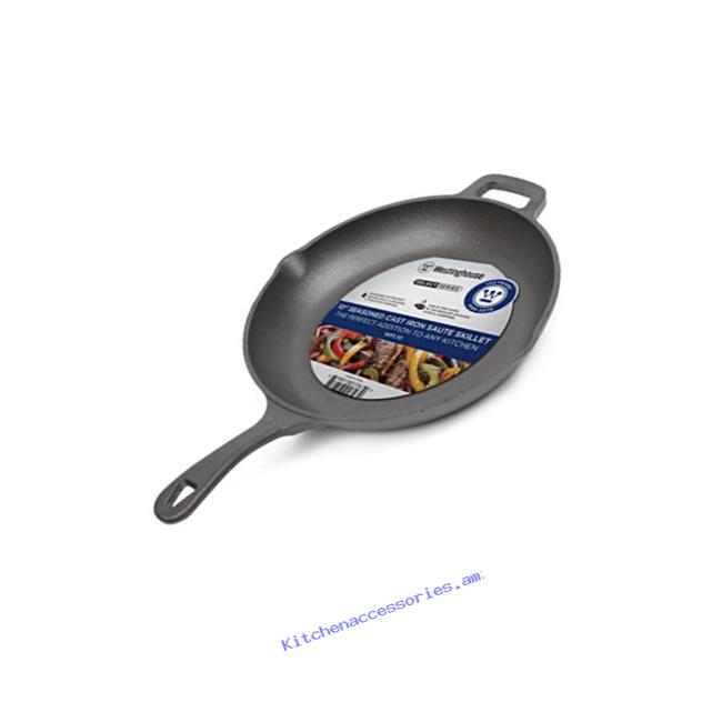 Westinghouse WFL10 Select Series Seasoned Cast Iron 10 Inch Saute Skillet
