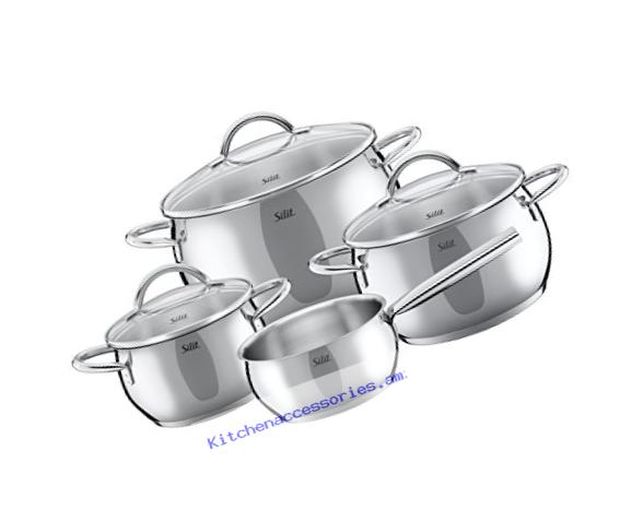 WMF 21 0926 2633 7 Piece Nobile Cookware Set, Silver