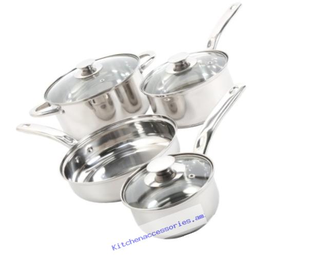 Sunbeam Ansonville 7-Piece Cookware Set, Silver