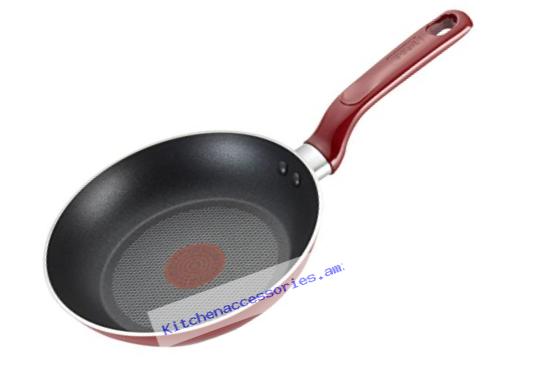 T-fal C51407 Excite Nonstick Thermo-Spot Dishwasher Safe Oven Safe PFOA Free Fry Pan Cookware, 12-Inch, Red