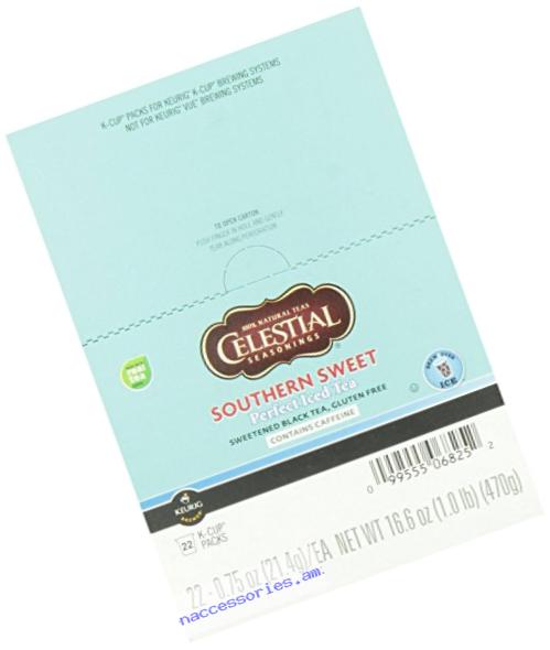 Celestial Seasonings, Perfect Iced Tea, Southern Sweet Iced Tea, K-Cup Portion Pack for Keurig K-Cup Brewers (Pack of 22)