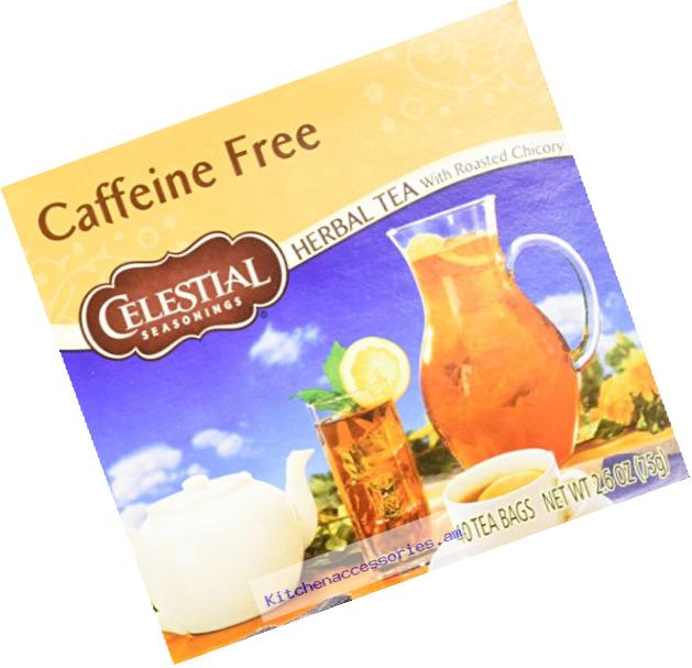 Celestial Seasonings Caffeine Free Herbal Tea with Roasted Chicory, 40 Count (Pack of 6)