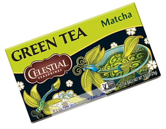 Celestial Seasonings Matcha Green Tea, 20 Count (Pack Of 6)