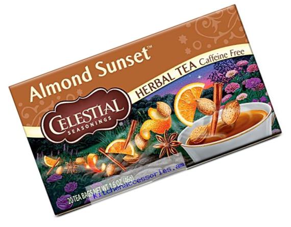 Celestial Seasonings Almond Sunset Herbal Tea, 20 Count (Pack of 6)