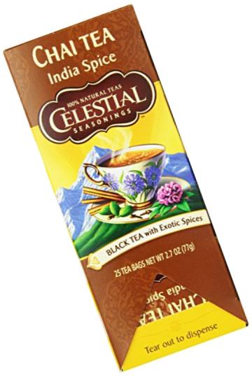 Celestial Seasonings India Spice Chai Tea, 25 Count (Pack of 6)