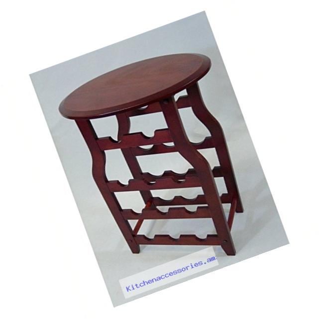 Proman Products Wine Table with Rack
