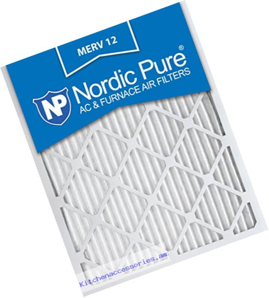 Nordic Pure 14x25x1M12-6 MERV 12 Pleated Air Condition Furnace Filter, Box of 6