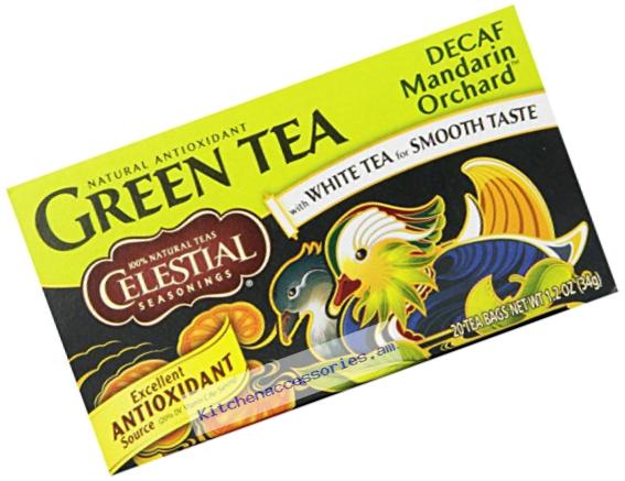 Celestial Seasonings Decaf Mandarin Orchard Green Tea, 20 Count (Pack of 6)