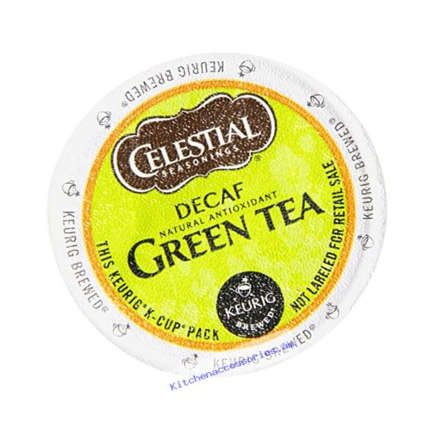 Celestial Seasonings Decaffeinated Green Tea K-Cups For Keurig Brewers, 24 Count (Pack of 4)